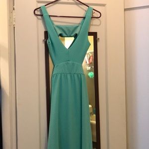Teal maxi with Cut-outs Dainty Hooligan